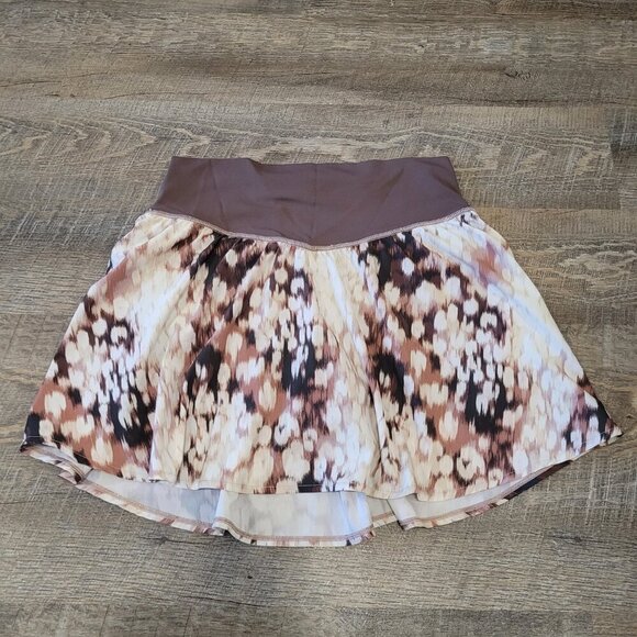 AERIE | Active Skort Patterned Skirt | Sz. L - Picture 2 of 7